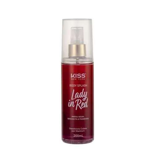 BODY SPLASH KISS NEW YORK 200 ML LADY IN RED KISS NEW YORK