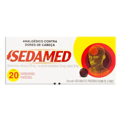 SEDAMED 30+300+30MG CX 20 COMP