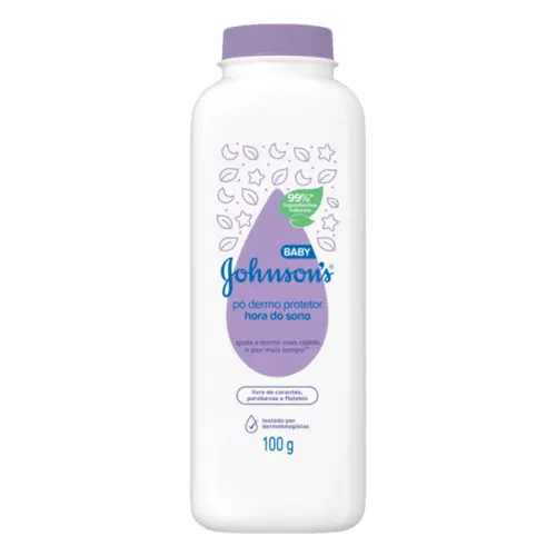 TALCO JOHNSONS BABY DERMO PROTETOR HORA DO SONO 100G