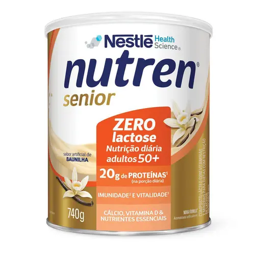 NUTREN SENIOR PO 740G  ZERO LACTOSE SEM SABOR