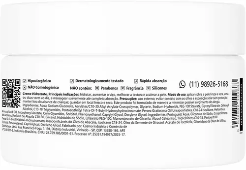PRINCIPIA CREME HIDRATANTE CH-02 250G