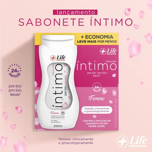 LIFE DROGAMAIS KIT SAB INTIMO 200ML FEMME 2UN