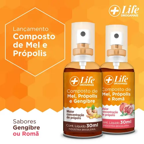 LIFE DROGAMAIS SPRAY PROPOLIS MEL/GENGIBRE 30 ML