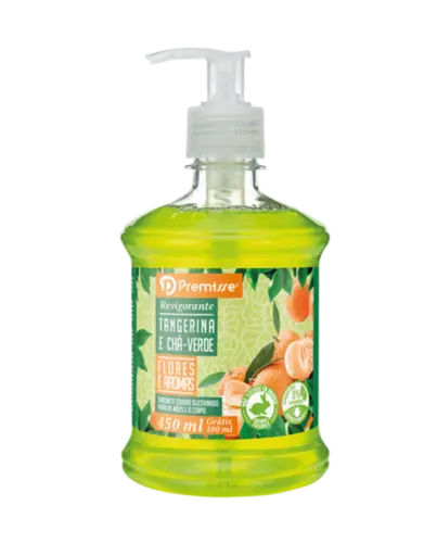 SABONETE LIQUIDO PREMISSE 450 ML TANGERINA E CHA-VERDE