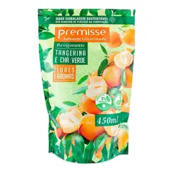 SABONETE LIQUIDO PREMISSE REFIL 450 ML TANGERINA E CHA-VERDE
