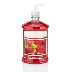 SABONETE LIQUIDO PREMISSE 450 ML MORANGO E HIBISCO