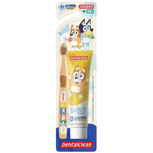 GEL DENTAL INFANTIL DENTALCLEAN BLUEY 50 G + ESCOVA