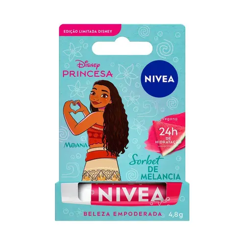 HIDRATANTE LABIAL NIVEA PRINCESAS 4,8 G MOANA SORBET DE MELANCIA