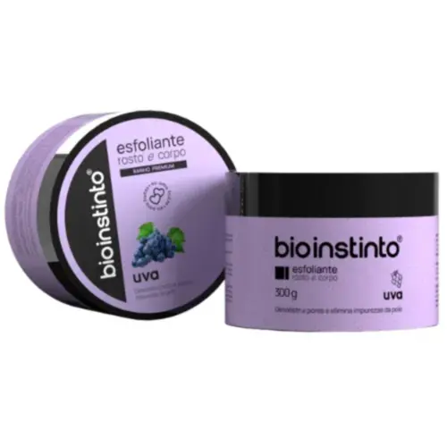 ESFOLIANTE ROSTO E CORPO BIO INSTINTO 300G UVA