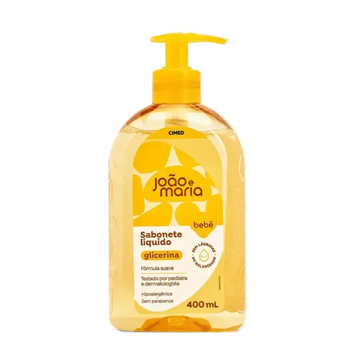 JOAO E MARIA SAB LIQ BABY GLICERINA FR 400ML