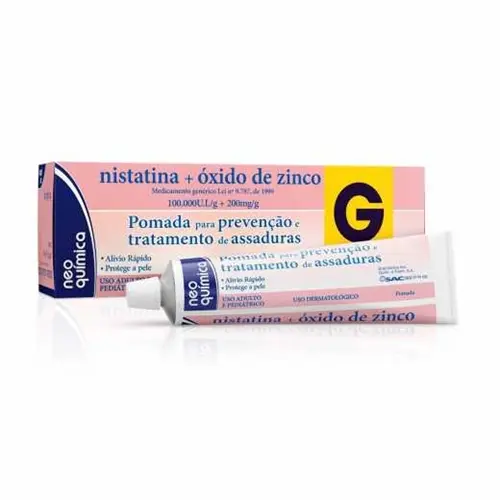 NISTATINA+OXIDO DE ZINCO 100.000 UI 60G NEO QUIMICA