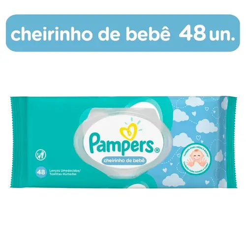 LENCOS UMED PAMPERS CARINHO  DE BEBE 48 UN