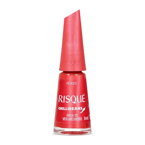 ESMALTE RISQUE CHILLIBEANS METALICO - PRA TE VER.MELHO(R)