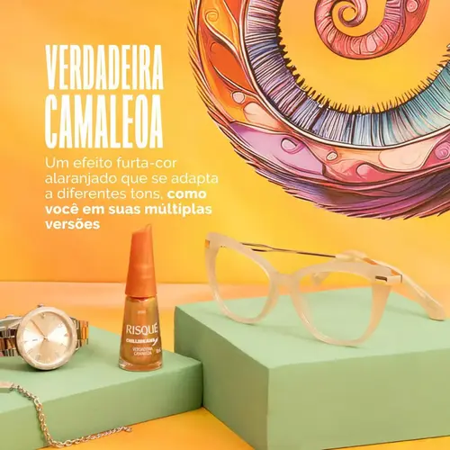 ESMALTE RISQUE CHILLIBEANS EFEITO - VERDADEIRA CAMALEOA