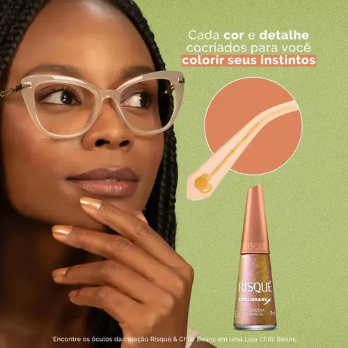 ESMALTE RISQUE CHILLIBEANS EFEITO - VERDADEIRA CAMALEOA