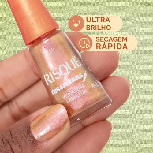 ESMALTE RISQUE CHILLIBEANS EFEITO - VERDADEIRA CAMALEOA