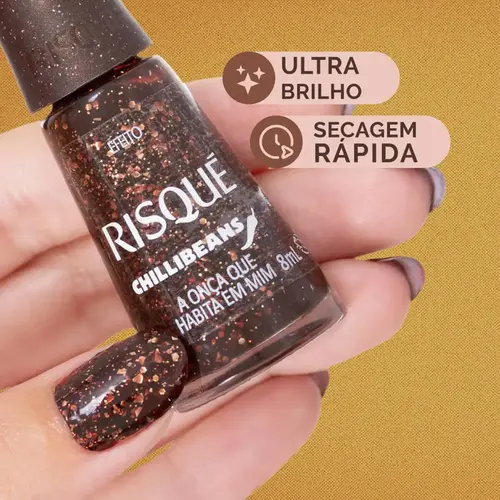 ESMALTE RISQUE NU EF ONCA QUE HABITA EM MIM TILLI BEANS