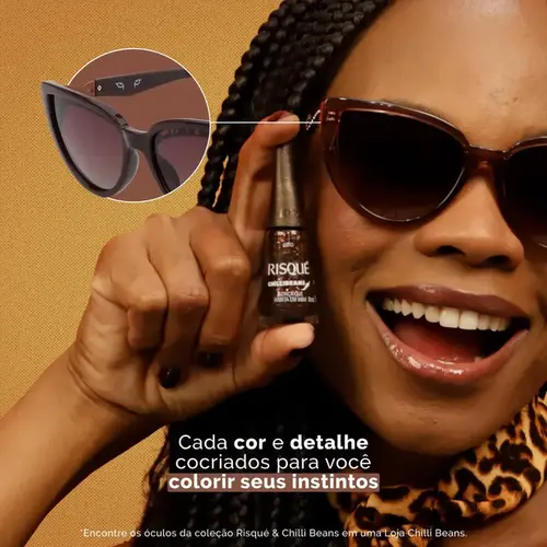 ESMALTE RISQUE NU EF ONCA QUE HABITA EM MIM TILLI BEANS