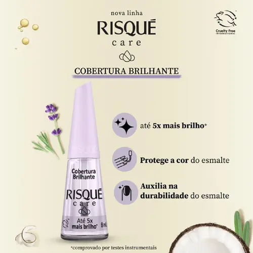 ESMALTE RISQUE COBERTURA BRILHANTE