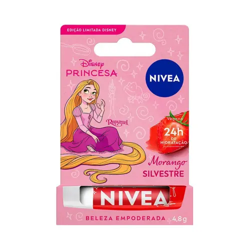 HIDRATANTE LABIAL NIVEA PRINCESAS 4,8G RAPUNZEL MORANGO SILVESTRE