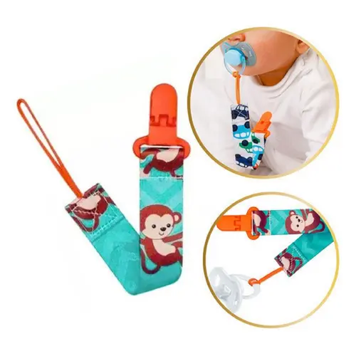 PRENDEDOR DE CHUPETA BUBA ANIMAL FUN MACACO
