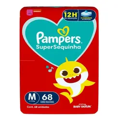 FRALDA PAMPERS SUPERSEQUINHA SUPER M 68 UN