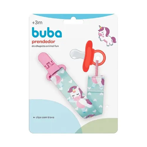 PRENDEDOR DE CHUPETA BUBA ANIMAL FUN UNICORNIO