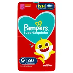 FRALDA PAMPERS SUPERSEQUINHA G 60 UN