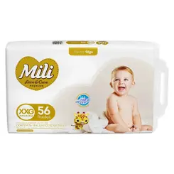 FRALDA MILI LOVE CARE PREMIUM GIGA XXG 56 UN