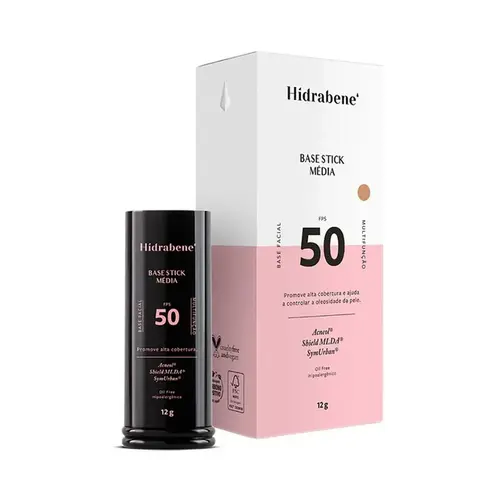 HIDRABENE BASE FACIAL STICK MEDIA FPS 50 12 G