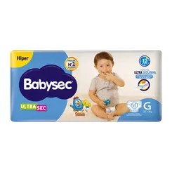 FRALDA BABYSEC ULTRA HIPER GD 64 UNID