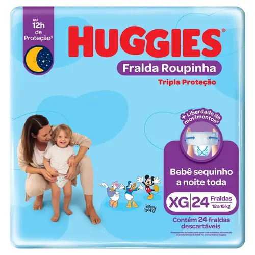 FRALDA HUGGIES DISNEY MEGA PANTS XG  24 UNID