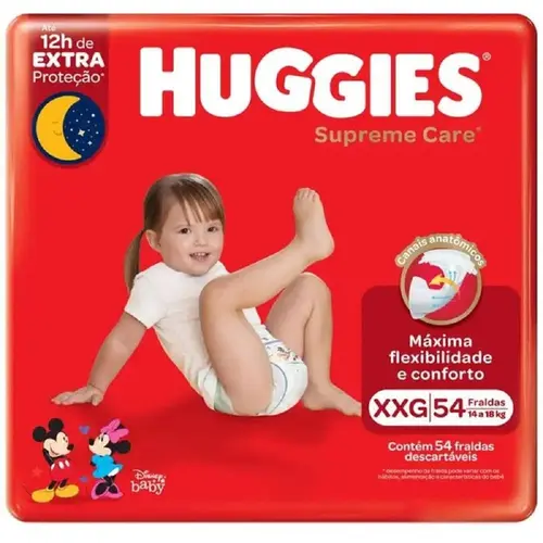 FRALDA HUGGIES SUPREME CARE HIPER XXG 54UN
