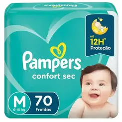 FRALDA PAMPERS CONFORTSEC M 70UN