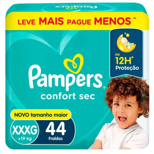 FRALDA PAMPERS SUPERSEC P 34UN JUMBINHO