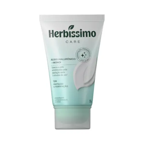 DESODORANTE HERBISSIMO CREME CARE 55G MONOI E ACIDO HIALURONICO