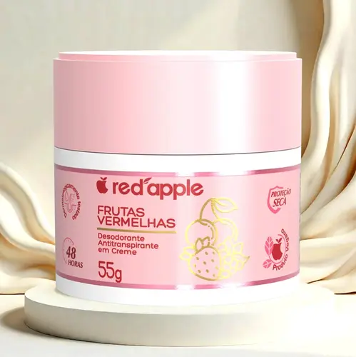 DESODORANTE RED APPLE CREME 55 GR FUTAS VERMELHAS