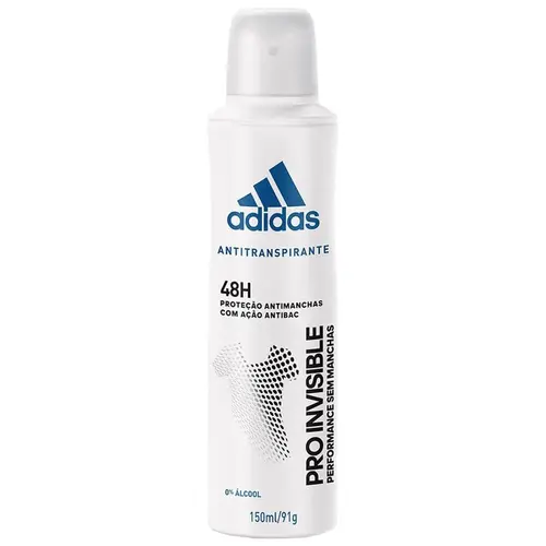 DESODORANTE ADIDAS AEROSOL 150 ML FEM PRO INVISIBLE