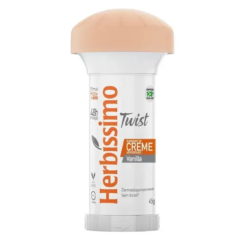 DESODORANTE HERBISSIMO TWIST CREME 45G VANILLA