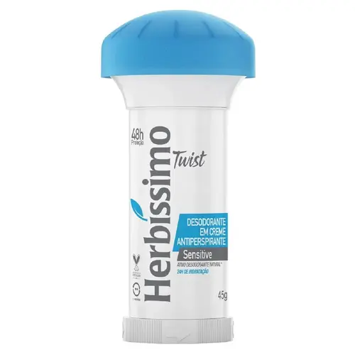 DESODORANTE HERBISSIMO TWIST CREME 45G SENSITIVE