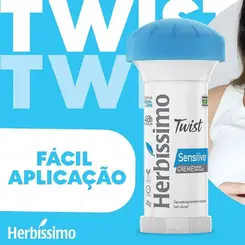 DESODORANTE HERBISSIMO TWIST CREME 45G SENSITIVE