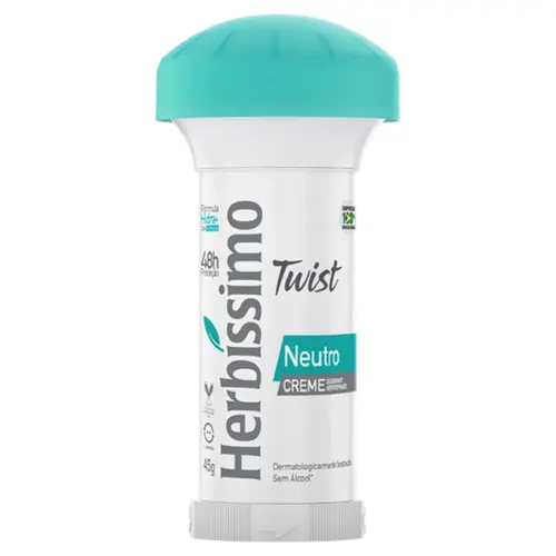 DESODORANTE HERBISSIMO CREME TWIST 45G NEUTRO