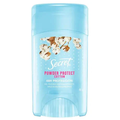DESODORANTE SECRET CLEAR GEL 45G POWDER PROTECT COTTON