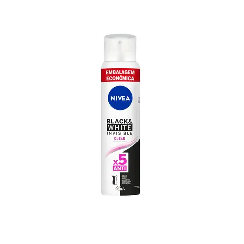 DEO NIVEA AERO 200ML BLACK&WHITE INVISIBLE CLEAR