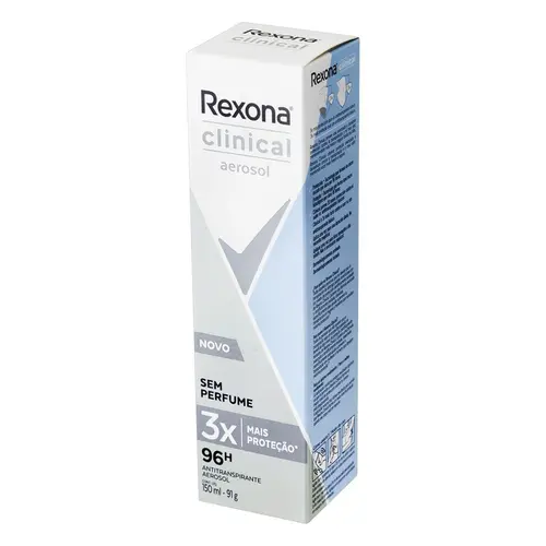 DES REXONA AERO 150 ML CLINICAL SEM PERFUME