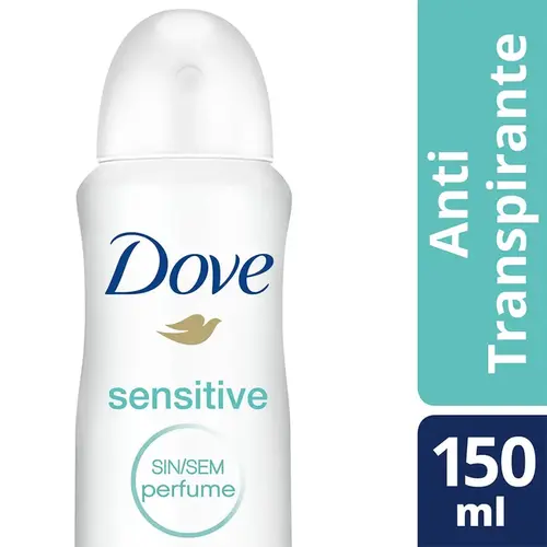 DES DOVE AERO 150 ML SENSITIVE SEM PERFUME
