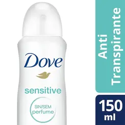 DES DOVE AERO 150 ML SENSITIVE SEM PERFUME