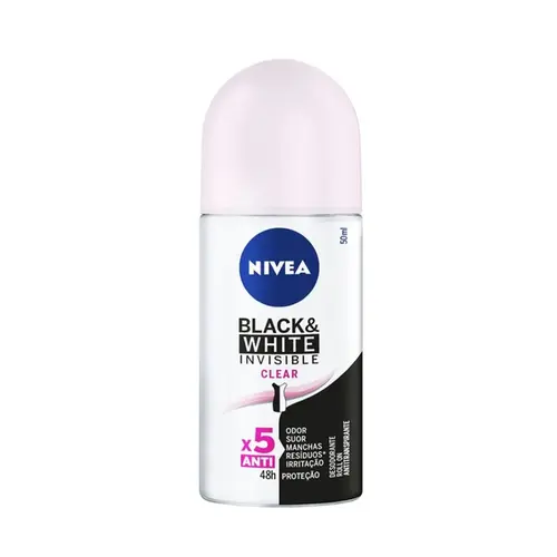 DESODORANTE NIVEA ROLLON 50 ML INVISIBLE BLACK&WHITE CLEAR