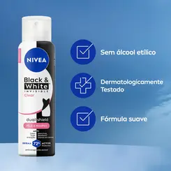DESODORANTE NIVEA AERO 150 ML INVISIBLE BLACK&WHITE CLEAR