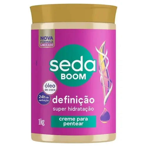 CREME PARA PENTEAR SEDA BOOM 1KG DEFINICAO SUPER HIDRATACAO